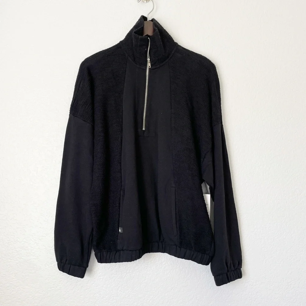 NWT GLYDER Complex Quarter Zip Terry Jacket